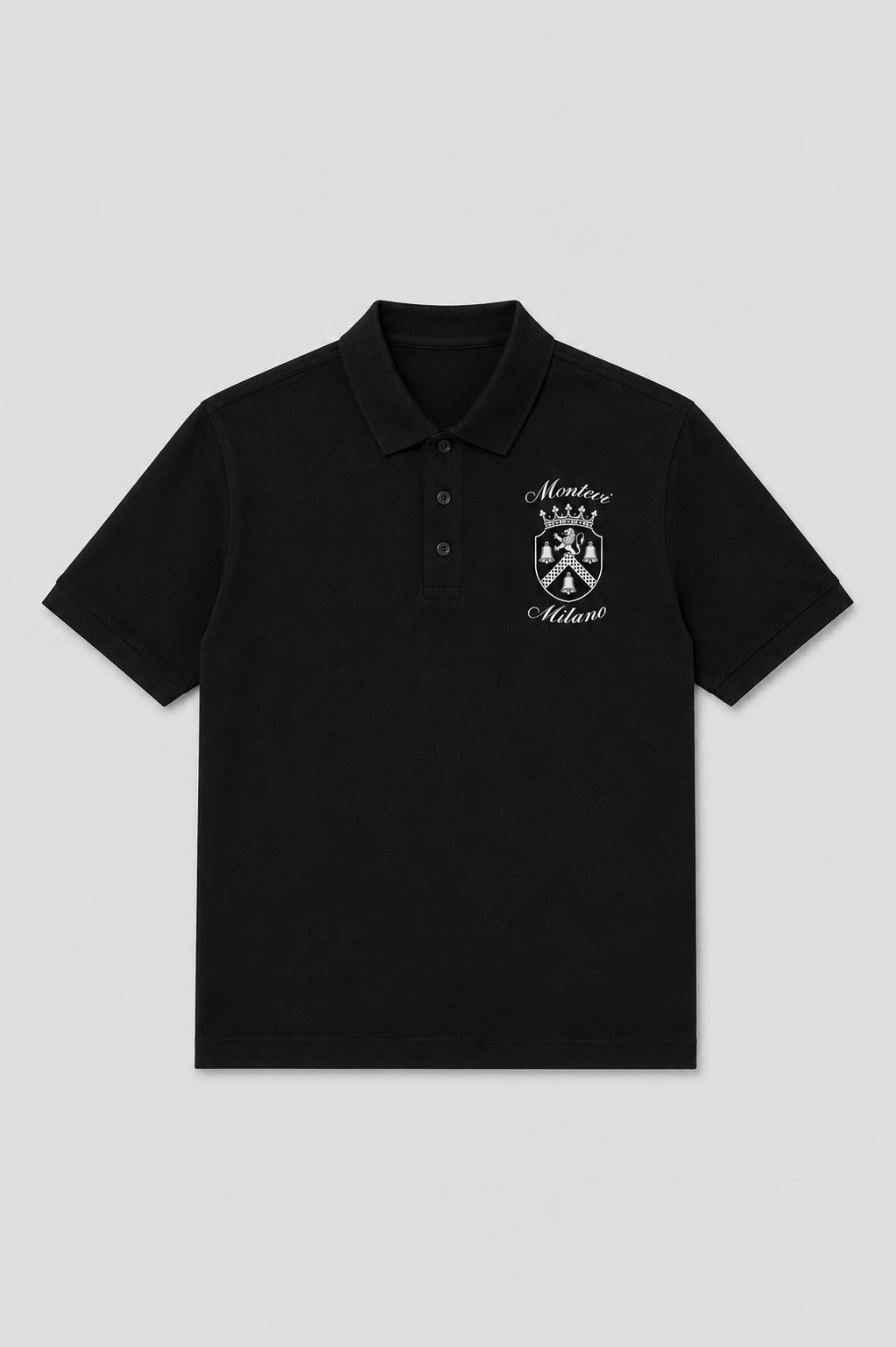 Milano Crest Polo – Black