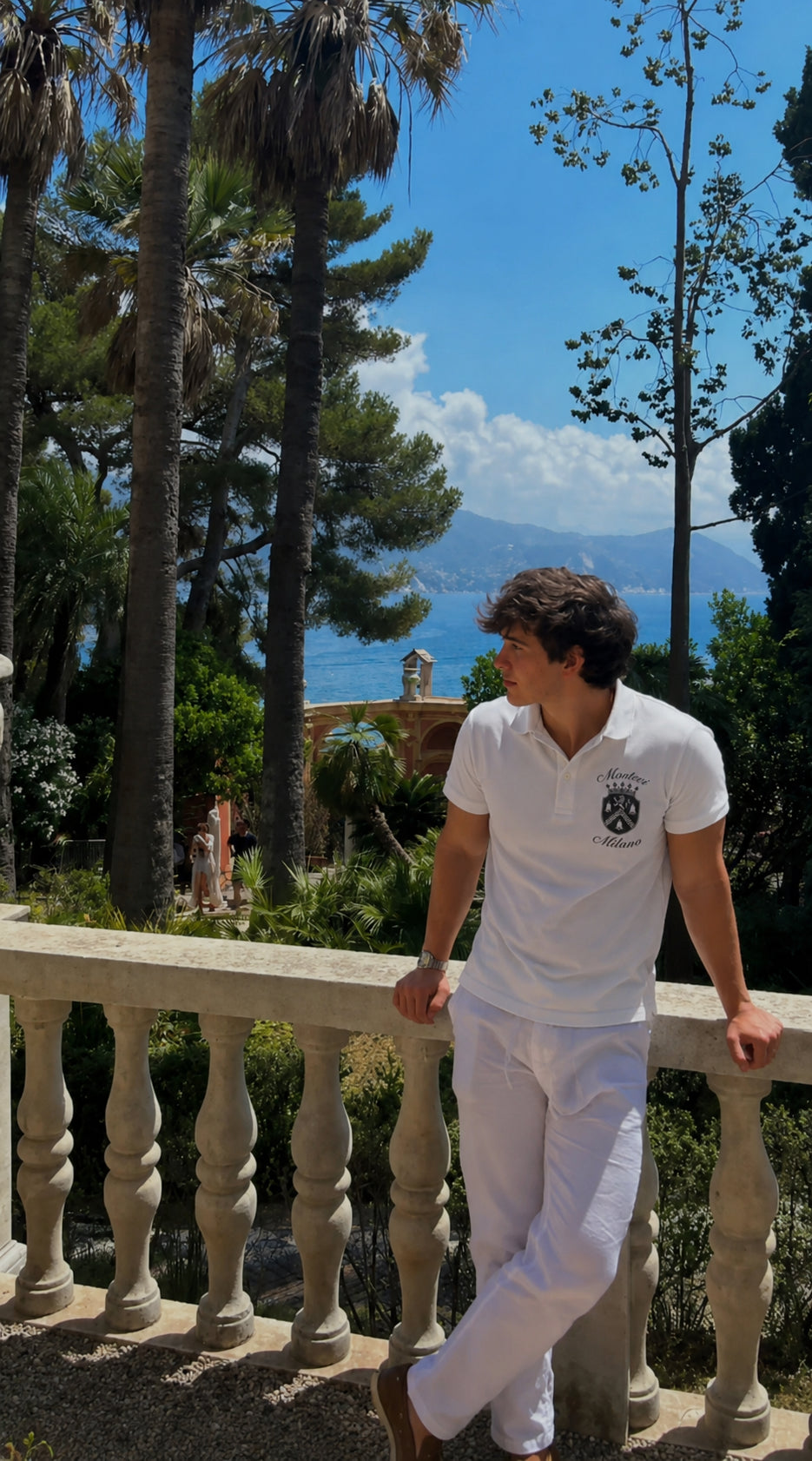 Milano Crest Polo – White