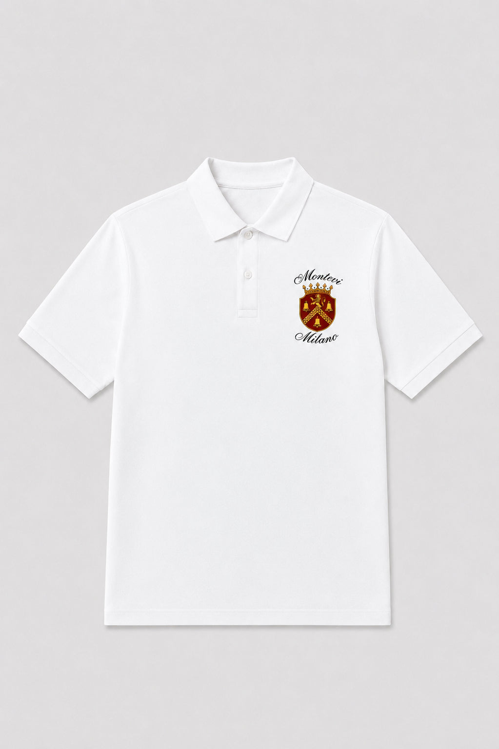 Milano Crest Polo – Burgundy
