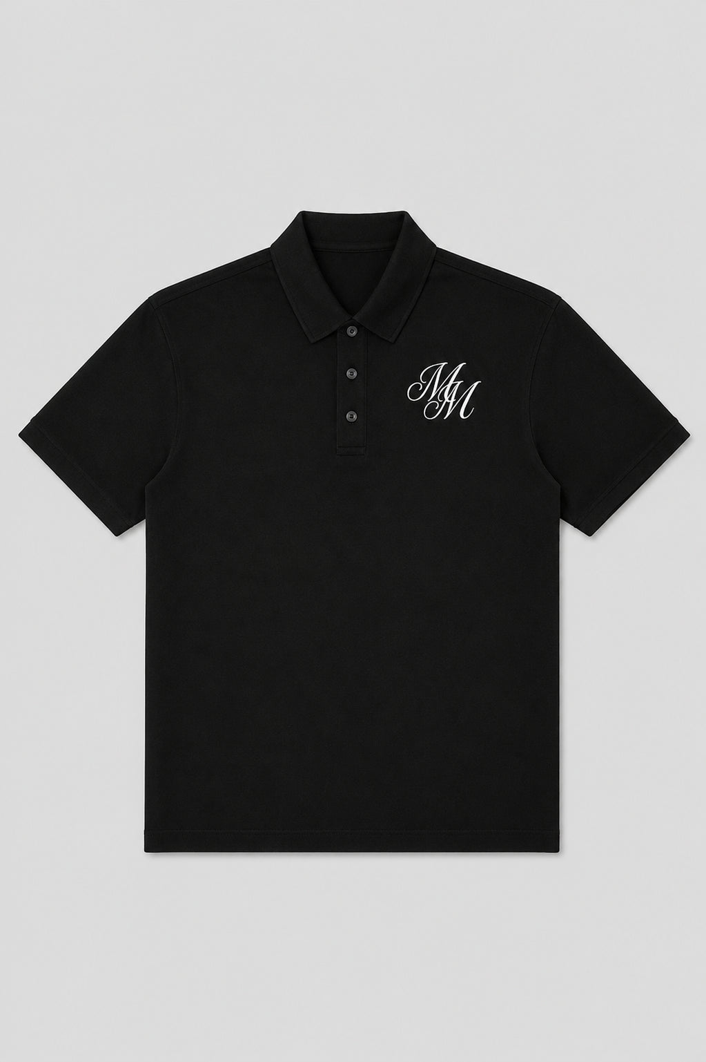 Signature Monogram Polo – Black